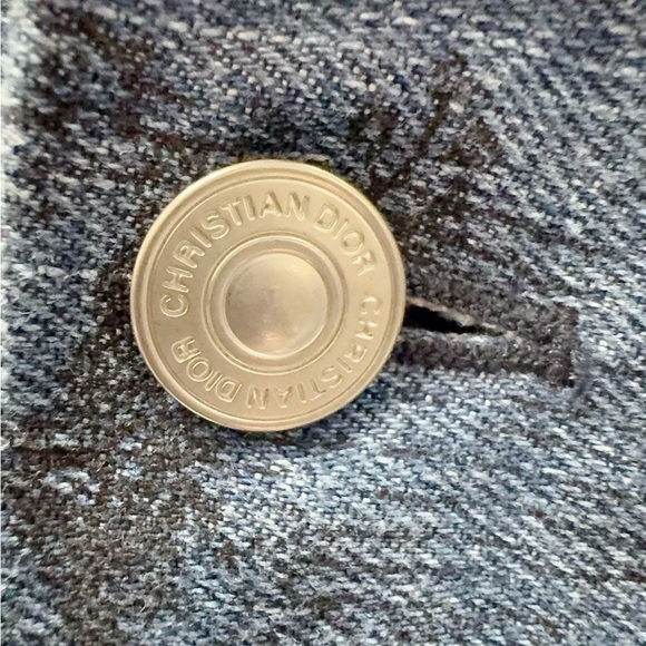 Authentic Dior Textured Blue Jacket - Picture 3 of 6